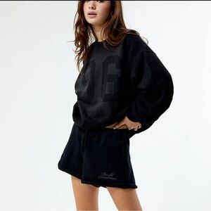 Pacsun black rolled sweat shorts NWOT🖤